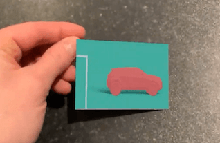 Play a video on a business card